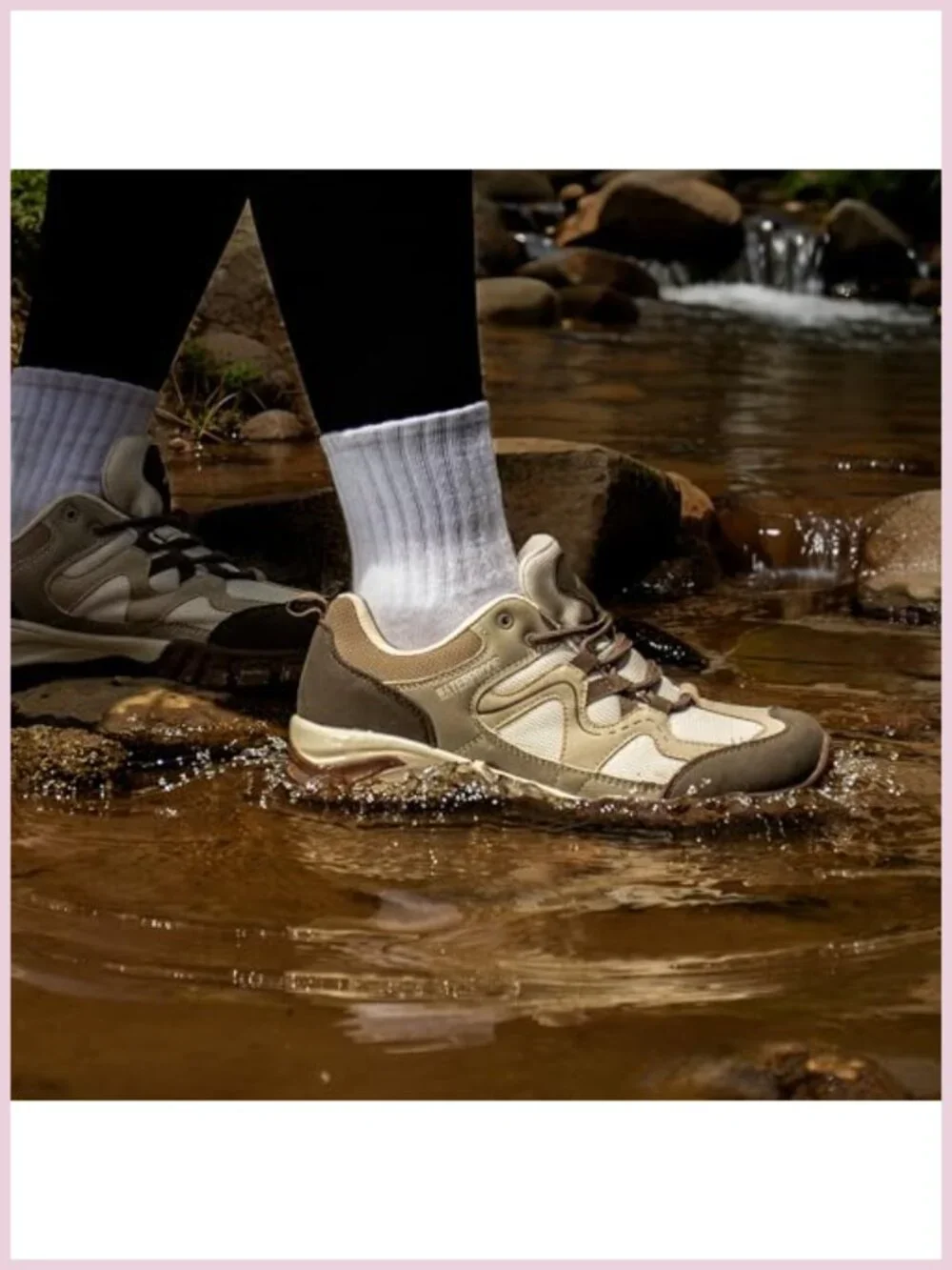 CC-Los Women's Waterproof Lightweight Suede Hiking Shoes Non-Slip